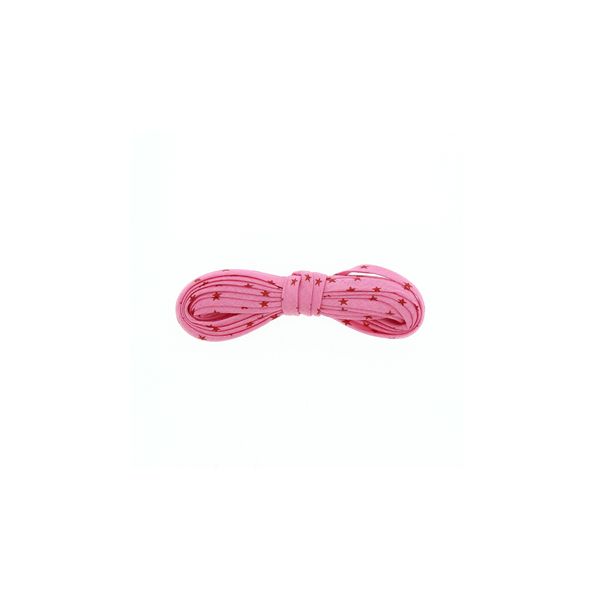 Frou-Frou Cordon Spaghetti 7mmx2m Tissu Etoiles Framboise 4809-0-308 petite image