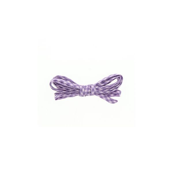 Frou-Frou Cordon Spaghetti 7mmx2m Tissu Vichy Violet clair 4809-0-505 petite image