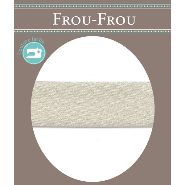Biais Satin Uni Frou-Frou 20mm  gris perle 4909-20-10 image