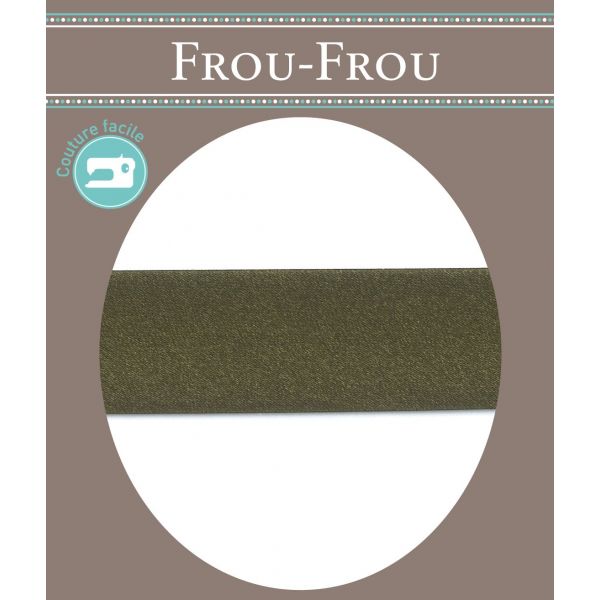 Biais Satin Uni Frou-Frou 20mm  Kaki 4909-20-63 image