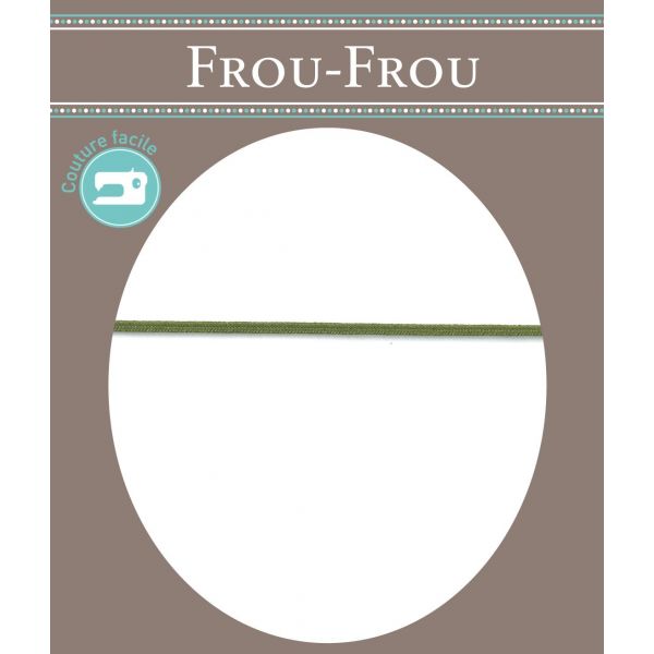 Frou-Frou Cordon Soutache Rayonne Uni 3mm Blanc 4919-0-2 image