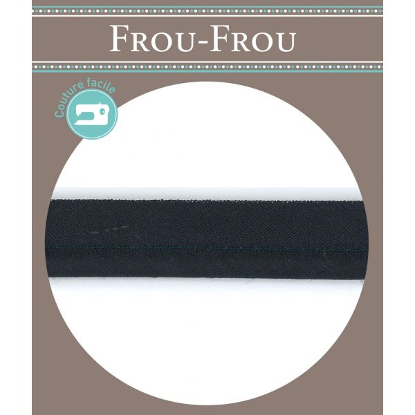 Passepoil Polycoton Uni 5mm Frou-Frou  Bleu marine 4927-5-22 image