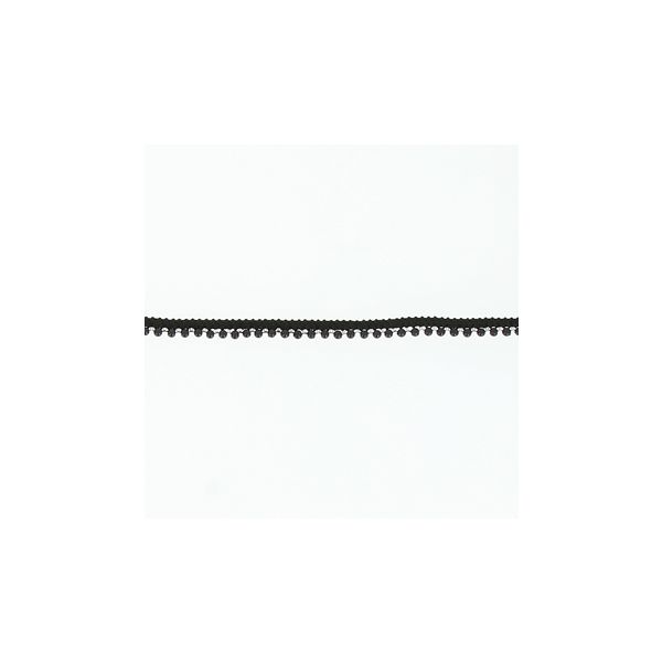 Ruban Frou-Frou perlé 8mm Noir / Argent 4953-0-37 petite image