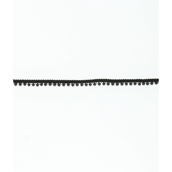 Ruban Frou-Frou perlé 8mm Noir / Argent 4953-0-37 image
