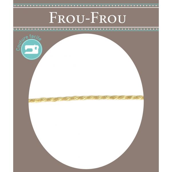 Frou-Frou Cordelière Rayonne 2mm Unis Moutarde 4971-0-43 image