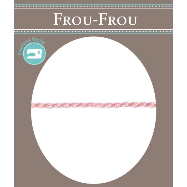 Frou-Frou Cordelière Rayonne 2mm Unis Rose clair 4971-0-45 image