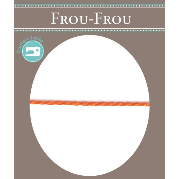 Frou-Frou Cordelière Rayonne 2mm Unis Cerise 4971-0-56 image