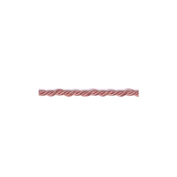 Frou-Frou Cordelière Rayonne 2mm Unis Rose poudré 4971-0-58 petite image