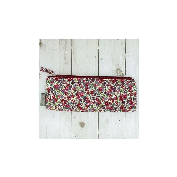 Trousse Fleuri Bordeaux glamour petites fleurs 10207-0-13 petite image