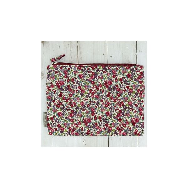 Pochette de sac Fleuri Bordeaux glamour petites fleurs 10205-0-13 petite image