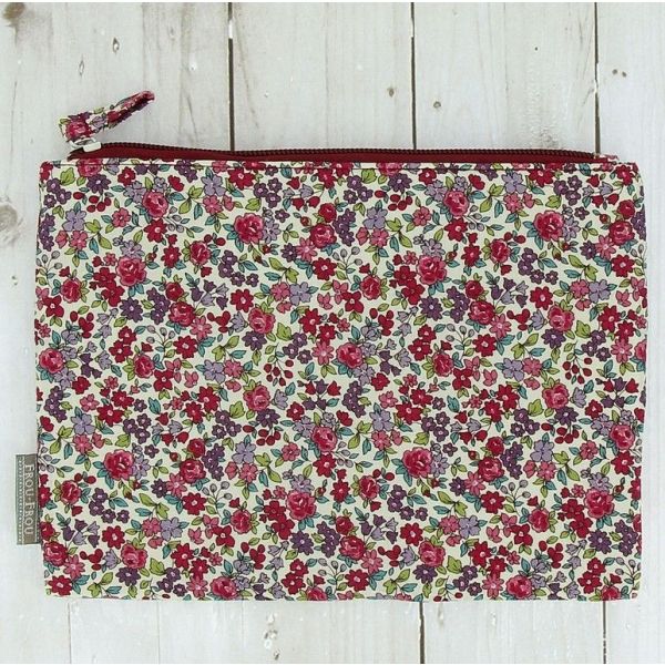 Pochette de sac Fleuri Bordeaux glamour petites fleurs 10205-0-13 image