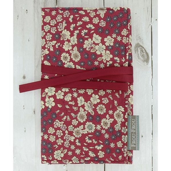 Pochette bijoux Fleuri Bordeaux glamour 10200-0-21 image
