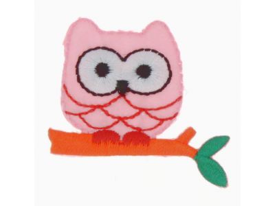 THERMOCOLLANT RECREATYS Collection Chouette Branche Rose