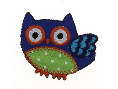 THERMOCOLLANT RECREATYS Collection Chouette N°1 Bleu - Vert