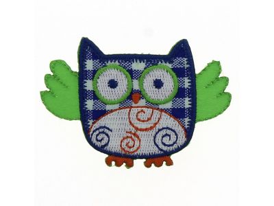 THERMOCOLLANT RECREATYS Collection Chouette N°2 Vert - Bleu