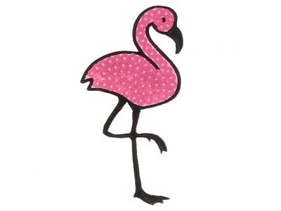 THERMOCOLLANT RECREATYS Collection Summer Time Pailleté Flamand Rose