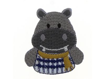 THERMOCOLLANT 5x4cm Hippopotame Collection Les petits malins