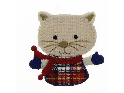 THERMOCOLLANT 4.5x4.5cm Chat Collection Les petits malins