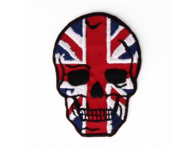 THERMOCOLLANT RECREATYS Collection Drapeaux Ecusson Tête de mort Angleterre Union Jack