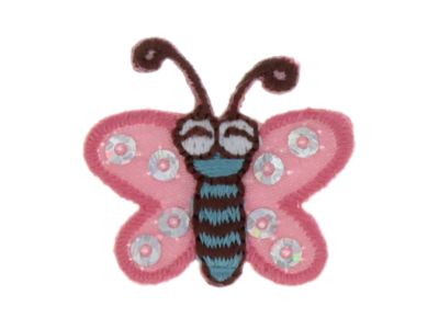 THERMOCOLLANT RECREATYS Collection Animaux Papillon Rose