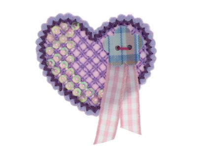 THERMOCOLLANT  Coeur 4x4cm Collection Girly 