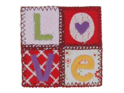 THERMOCOLLANT  Love 5x5cm Collection Girly 