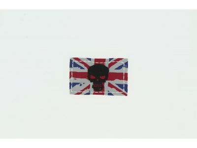 THERMOCOLLANT RECREATYS Collection Drapeaux Ecusson Tête de mort Angleterre Union Jack