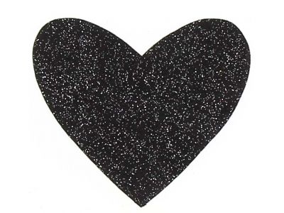 THERMOCOLLANT RECREATYS Collection Glitter Coeur Noir