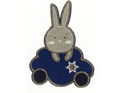 THERMOCOLLANT RECREATYS Collection doudous lapin mignon bleu