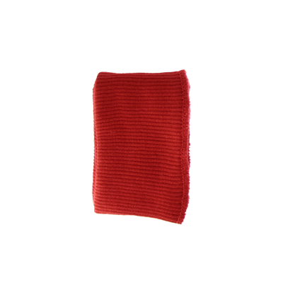 Bord Côte tricot Bande tubulaire double 35x8cm Rouge