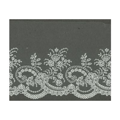 Dentelle Tulle Polyester Frou-Frou 170mm Tulle Blanc cassé - PRIX AU METRE