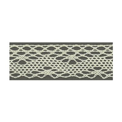 Dentelle Coton Frou-Frou 20mm Ecru - PRIX AU METRE