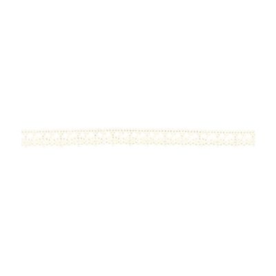 Dentelle Galon Fantaisie Coton Frou-Frou 12mm Blanc cassé - PRIX AU METRE