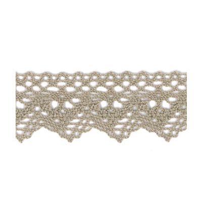 Dentelle Galon Coton Frou-Frou 25mm Beige clair - PRIX AU METRE