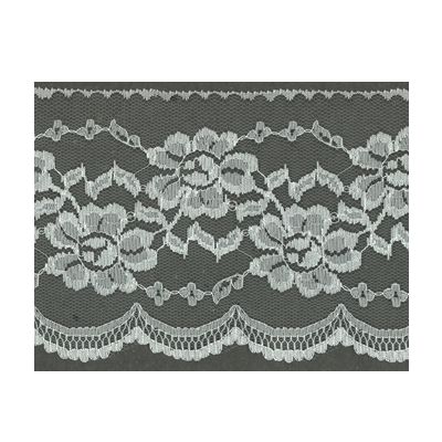 Dentelle Tulle Polyester Frou-Frou 120mm Tulle Blanc cassé - PRIX AU METRE