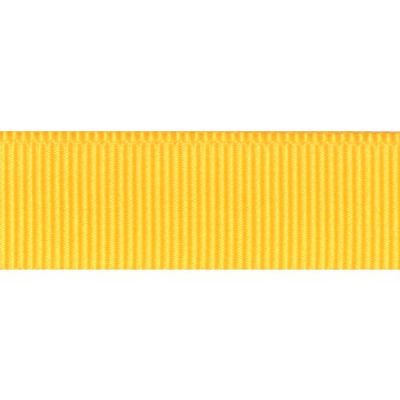 Ruban Gros Grain Jaune Safran - PRIX AU METRE