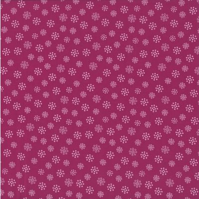 TISSU FROU-FROU A BICYCLETTE CAMELIA Motif Flocon Laize de 150cm - PRIX AU METRE