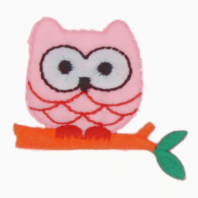 THERMOCOLLANT RECREATYS Collection Chouette Branche Rose