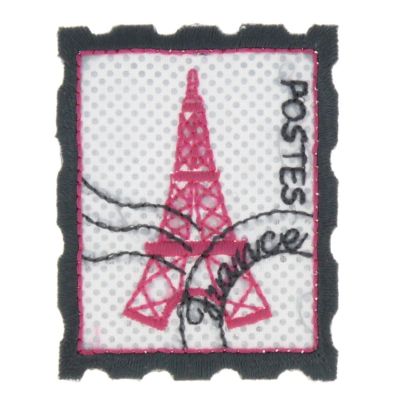 THERMOCOLLANT RECREATYS Collection Girly Timbre Tout Eiffel Blanc