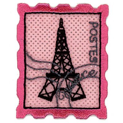 THERMOCOLLANT RECREATYS Collection Girly Timbre Tout eiffel Rose