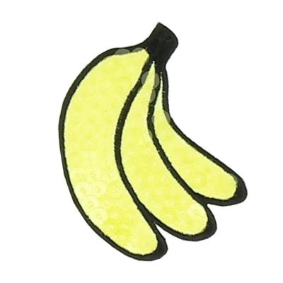 THERMOCOLLANT RECREATYS Collection Summer Time Pailleté Bananes