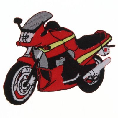 THERMOCOLLANT Moto 7.5x6cm rouge Collection Auto-Moto Moto
