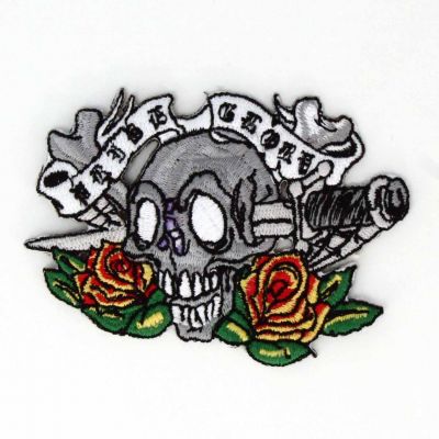 THERMOCOLLANT RECREATYS Collection Street Tête de mort Grise