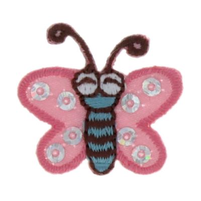 THERMOCOLLANT RECREATYS Collection Animaux Papillon Rose