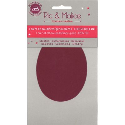 Pic & Malice coudiere/genouillere thermocollant uni Brun