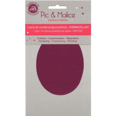 Pic & Malice coudiere/genouillere thermocollant uni Vieux rose tedsty