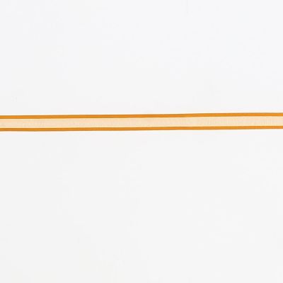 Ruban Organza Bords Satin Orange - PRIX AU METRE