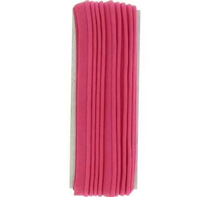 PASSEPOIL POLYCOTON FROU FROU UNI 10MM Rose Fushia - Blister de 5 mètres