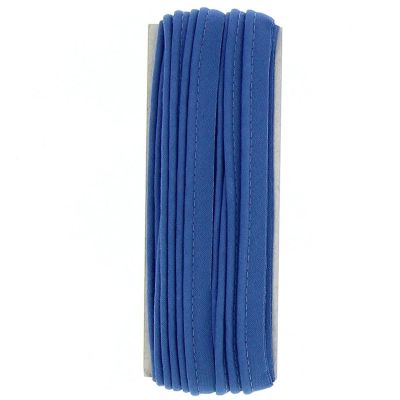 PASSEPOIL POLYCOTON FROU FROU UNI 10MM Bleu Roi - Blister de 5 mètres
