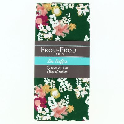 Coupon Tissu 100% Coton - 160X70cm - GLYCINE EMERAUDE